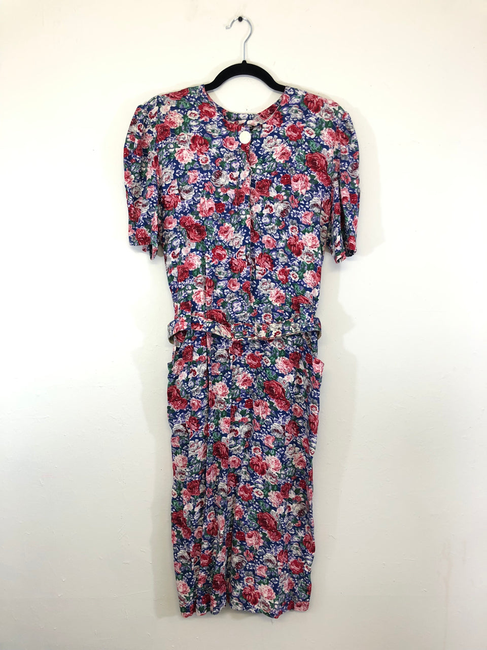 Perspective Belted Floral Dress