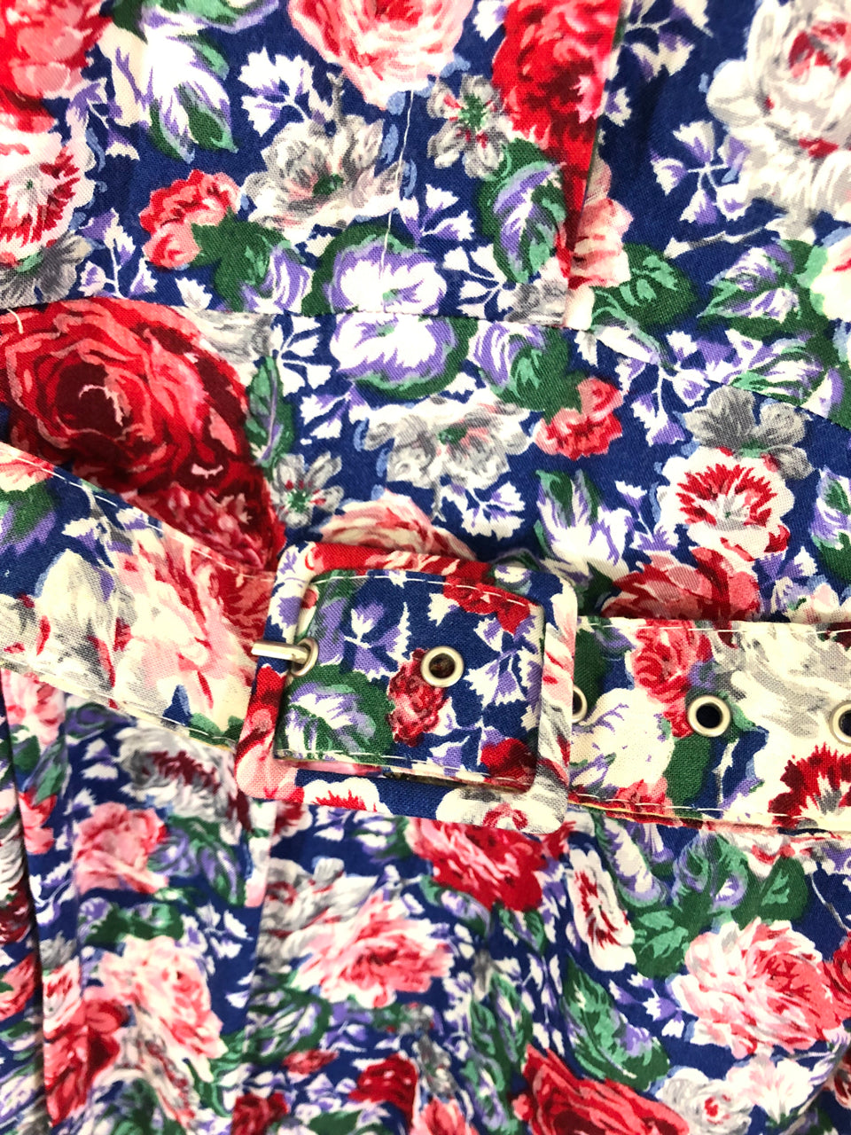 Perspective Belted Floral Dress