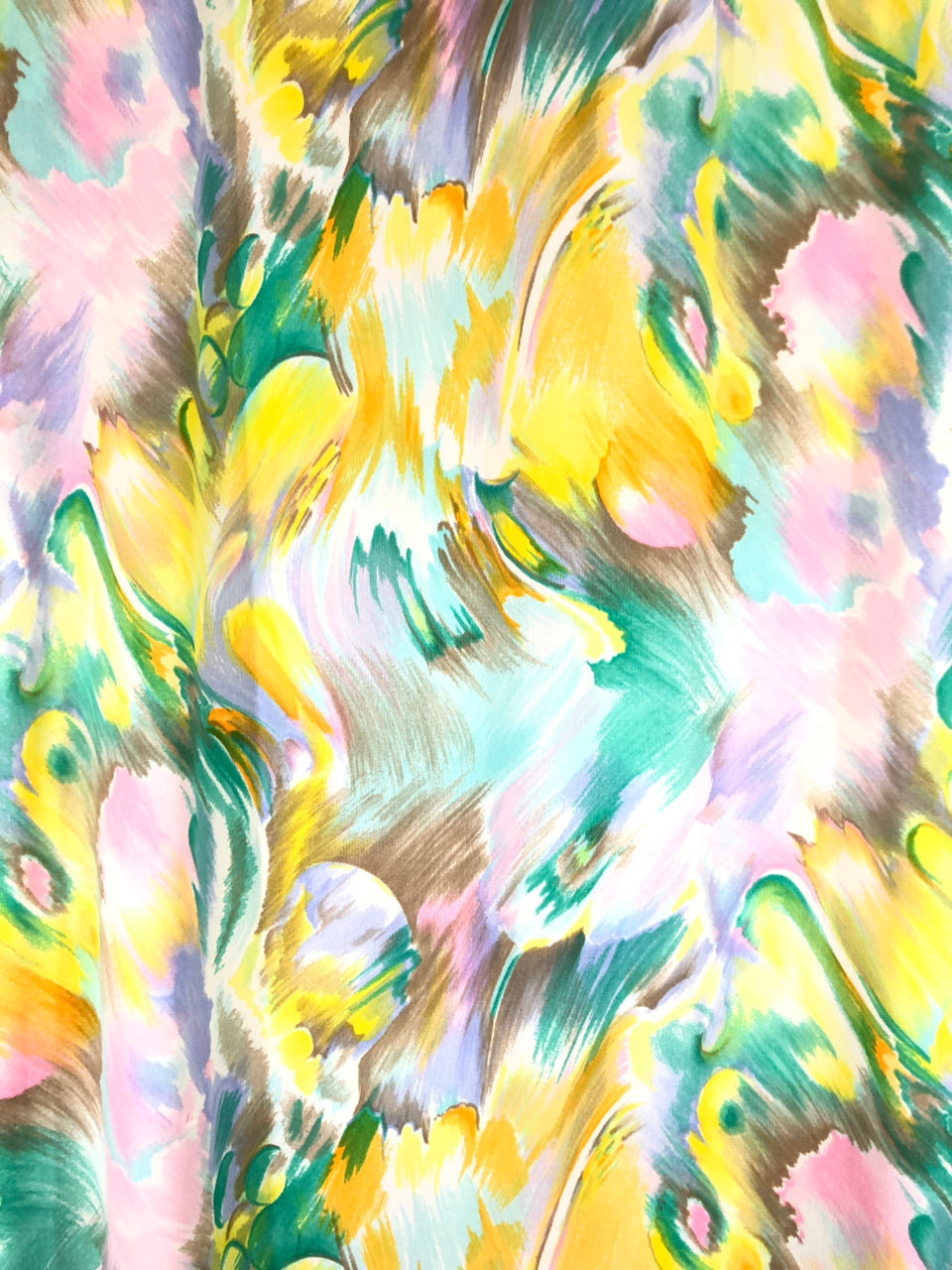 Watercolor 70s Maxi House Dress