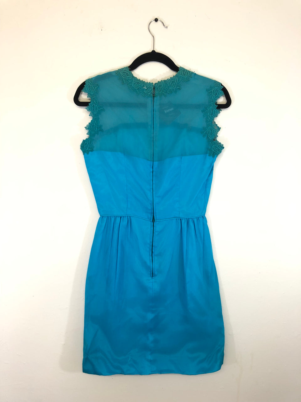 Turquoise Chiffon Dress