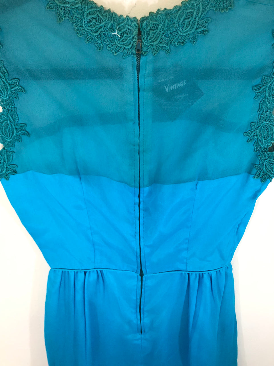 Turquoise Chiffon Dress