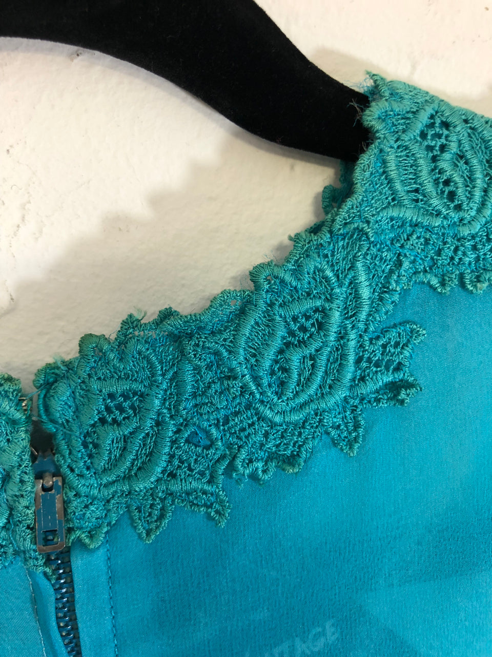 Turquoise Chiffon Dress