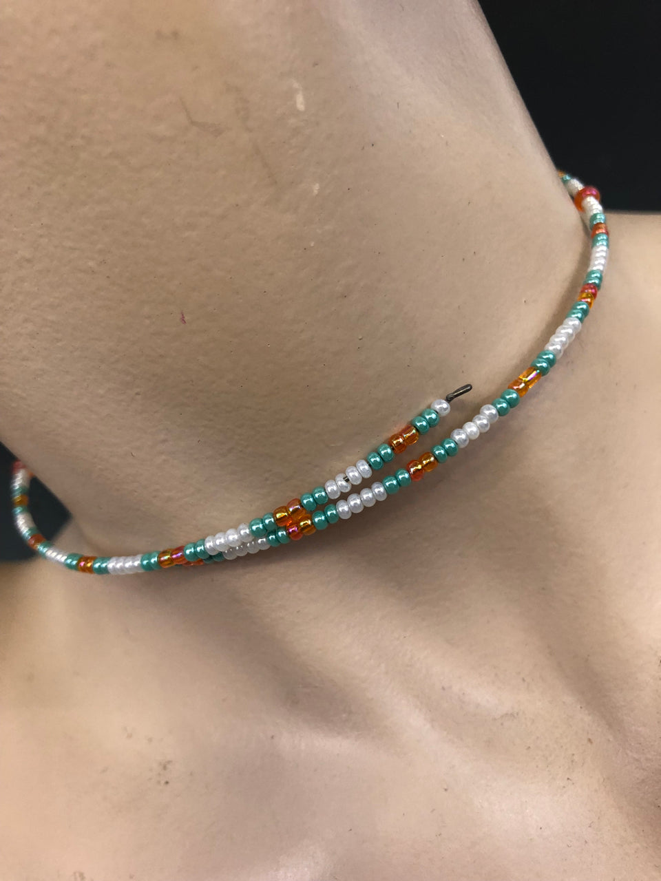 90s Beaded & Clay Choker (Butterfly Design #1)