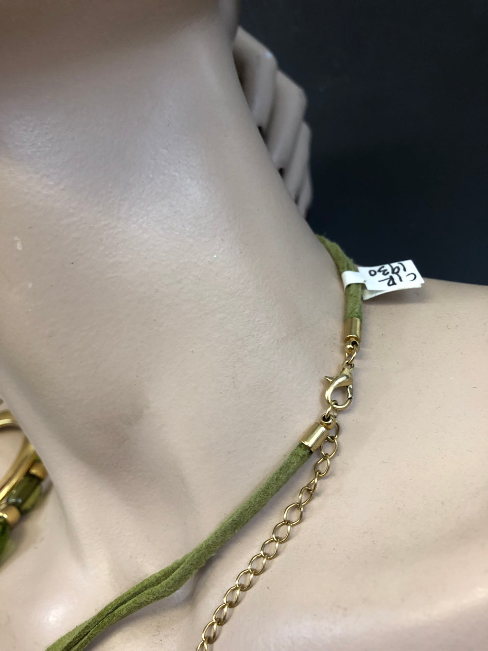 Gold and Green Necklace