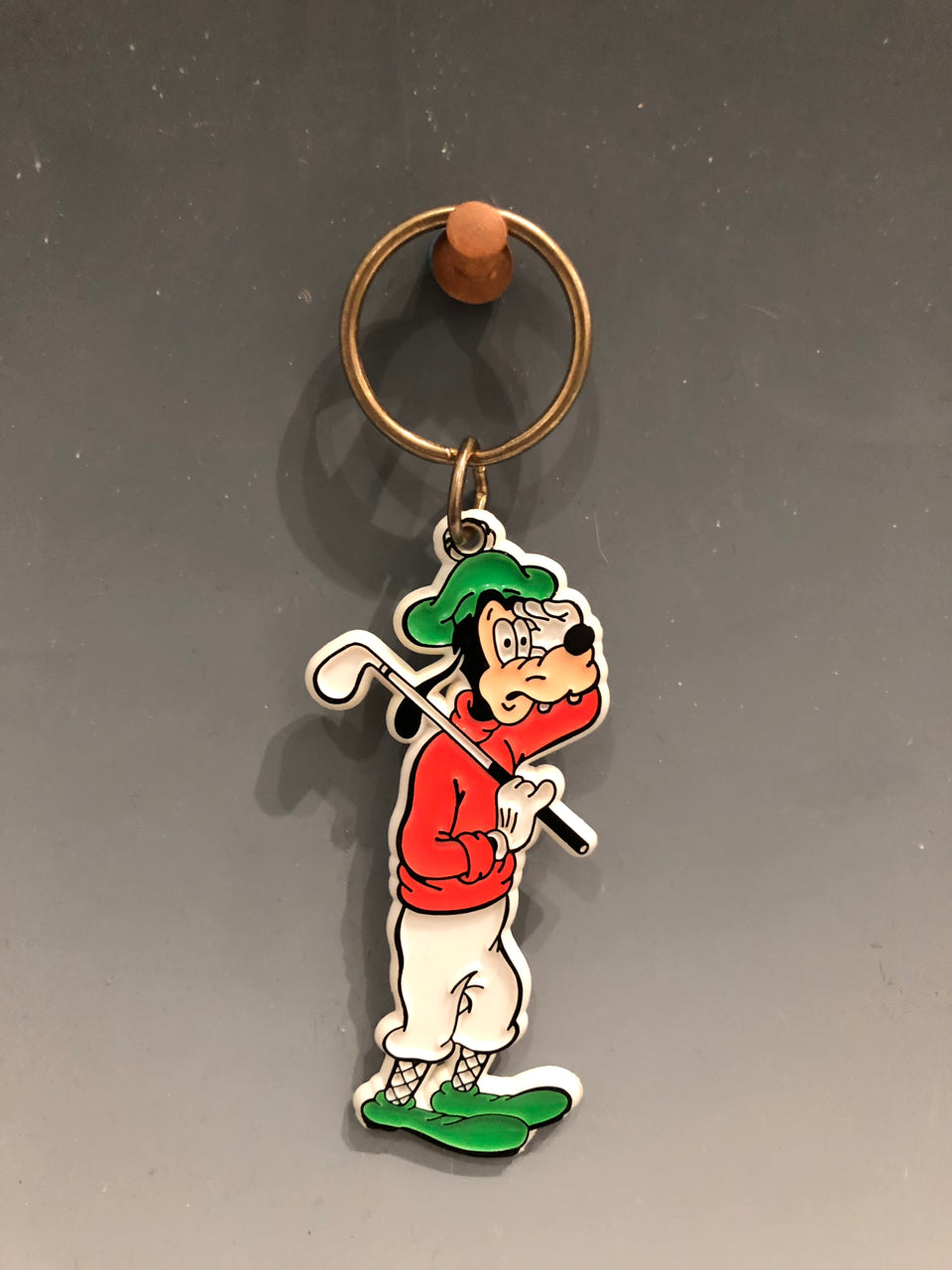 Golfing Goofy Keychain