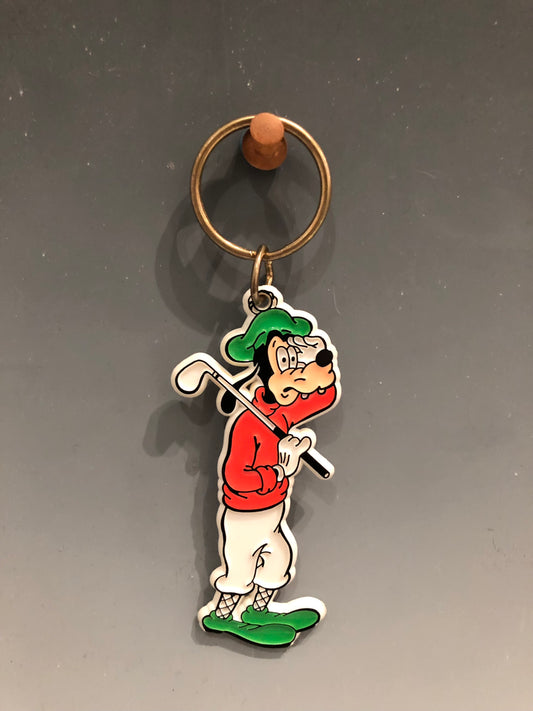 Golfing Goofy Keychain