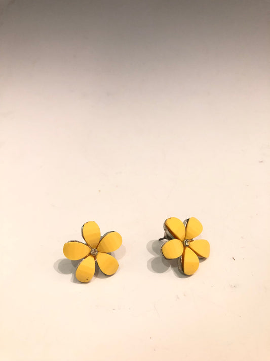70s Yellow Flower Earrings