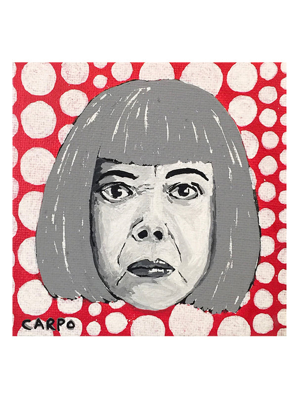 Yayoi Kusama Portrait - Art Print by Carpo