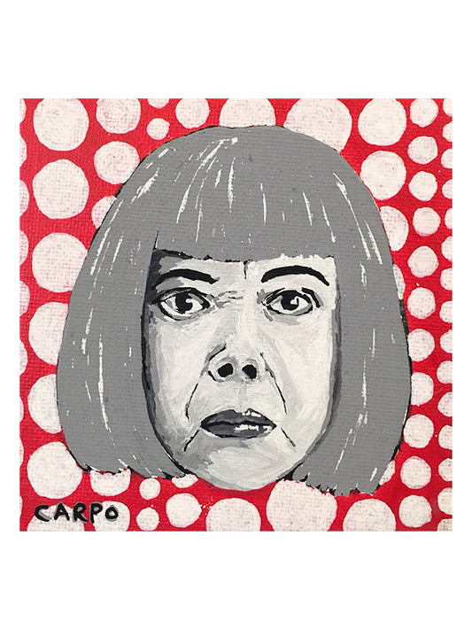 Yayoi Kusama Portrait - Art Print by Carpo