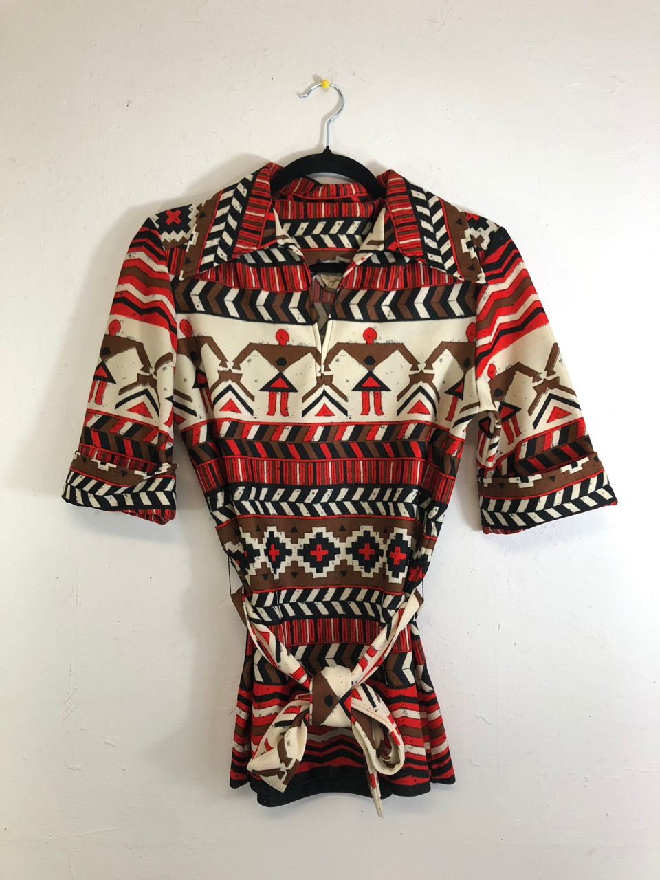 Rawson Square Belted 70s Blouse