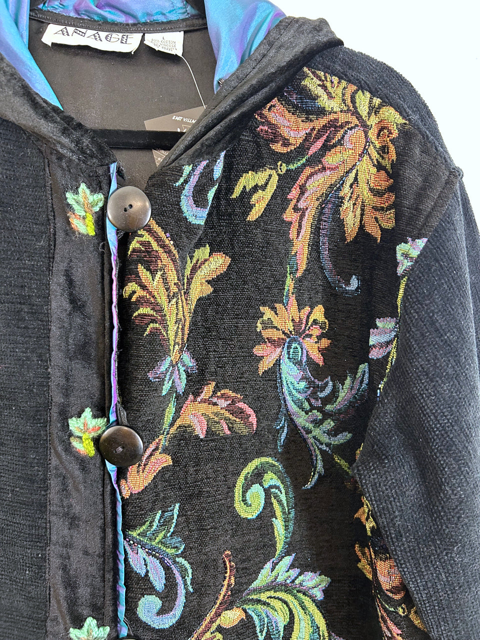 Anage Hooded Tapestry Jacket