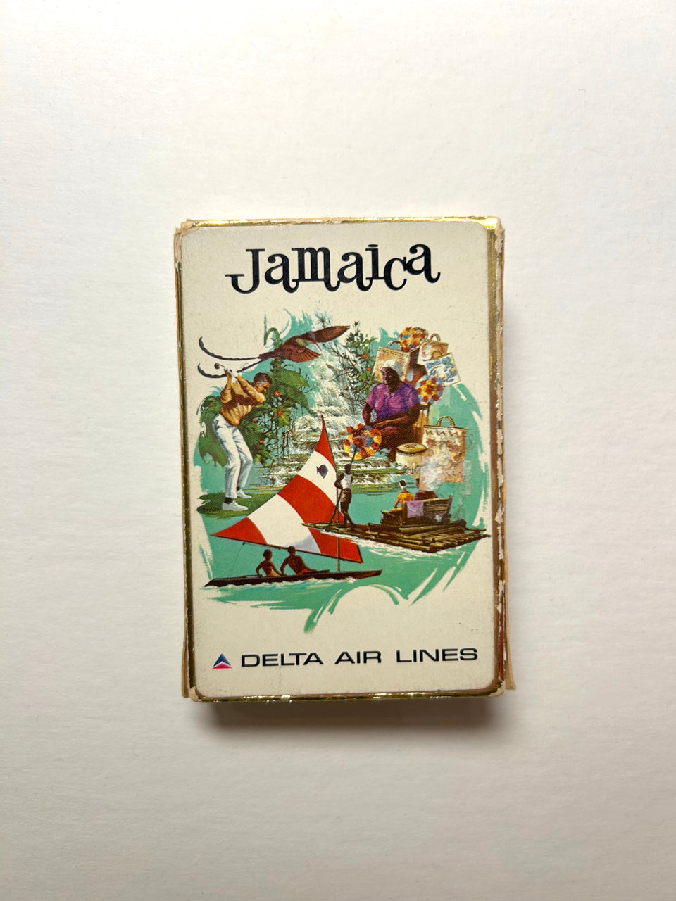 Vintage Delta Airlines Playing Cards - Jamaica