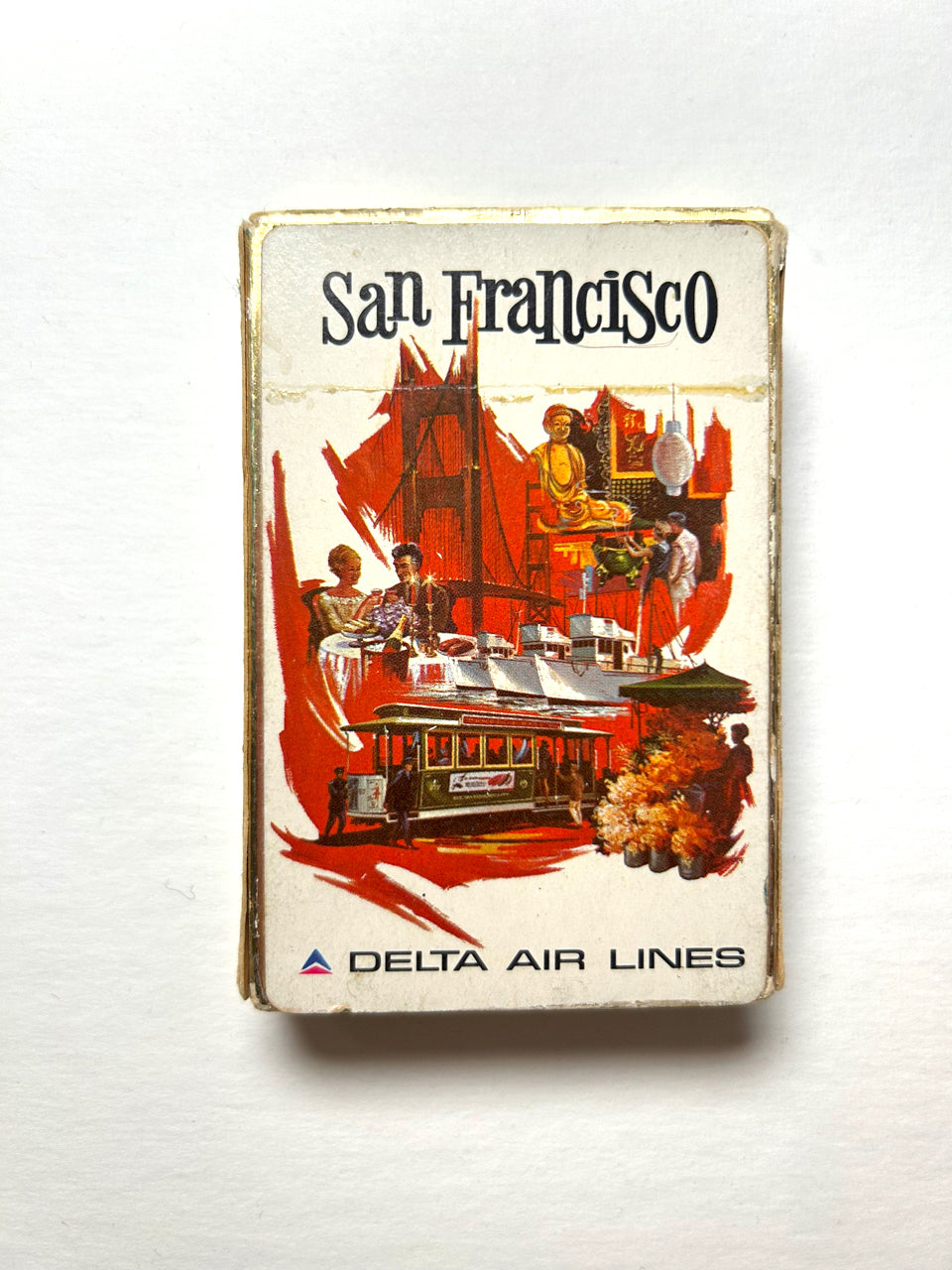 Vintage Delta Airlines Playing Cards - San Francisco