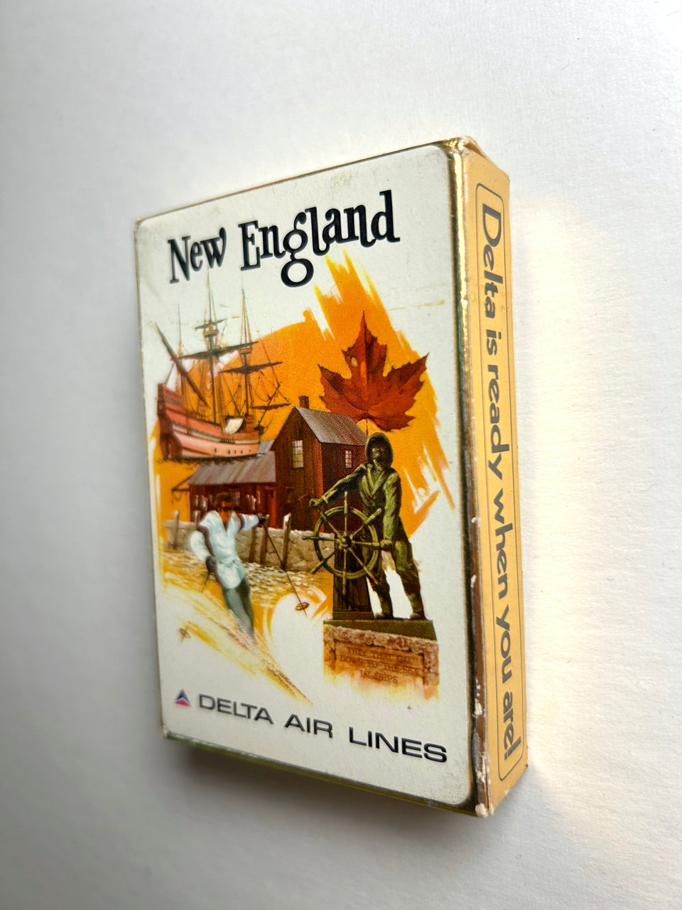 Vintage Delta Airlines Playing Cards - New England