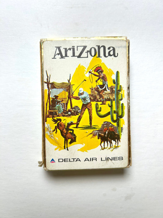 Vintage Delta Airlines Playing Cards - Arizona