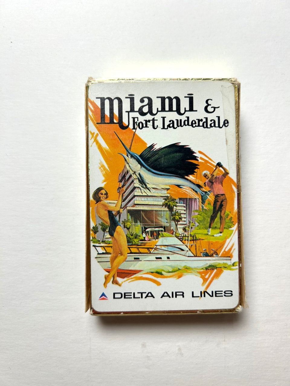 Vintage Delta Airlines Playing Cards - Miami & Fort Lauderdale