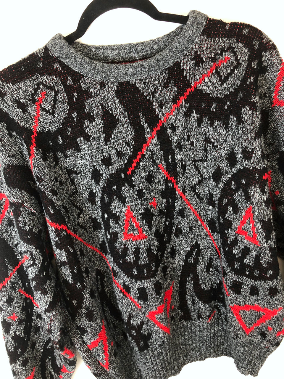 Abstract Paisley 80s Sweater