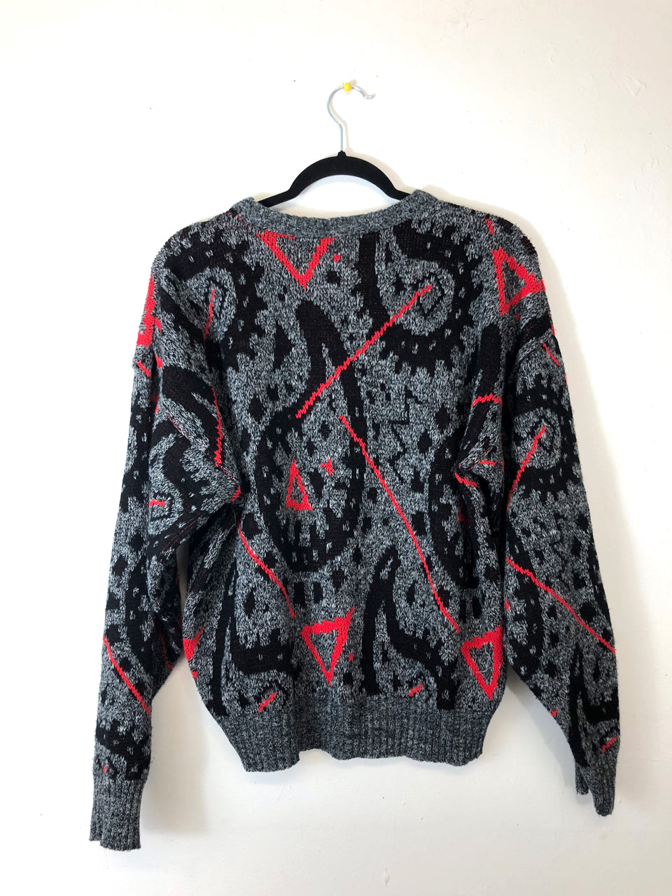 Abstract Paisley 80s Sweater