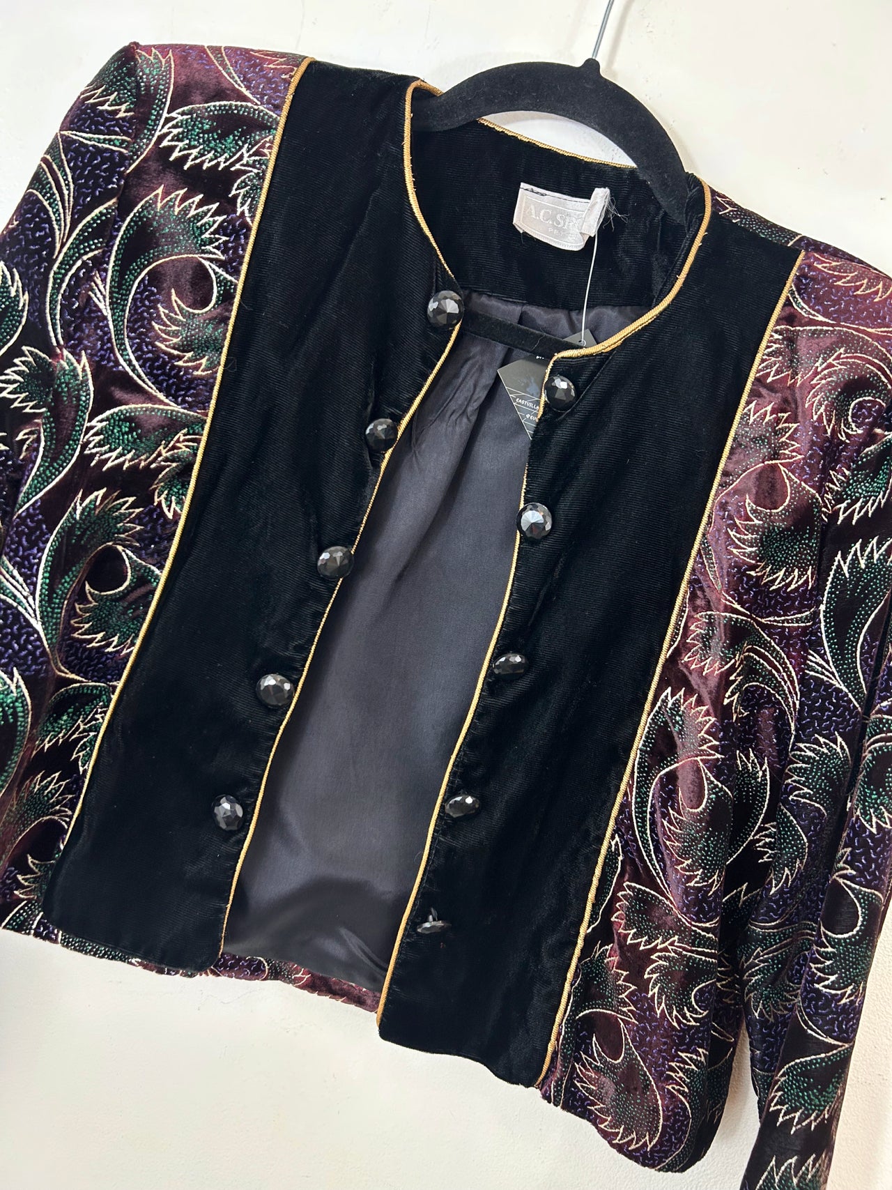A.C. Sport Petite Velvet Jacket