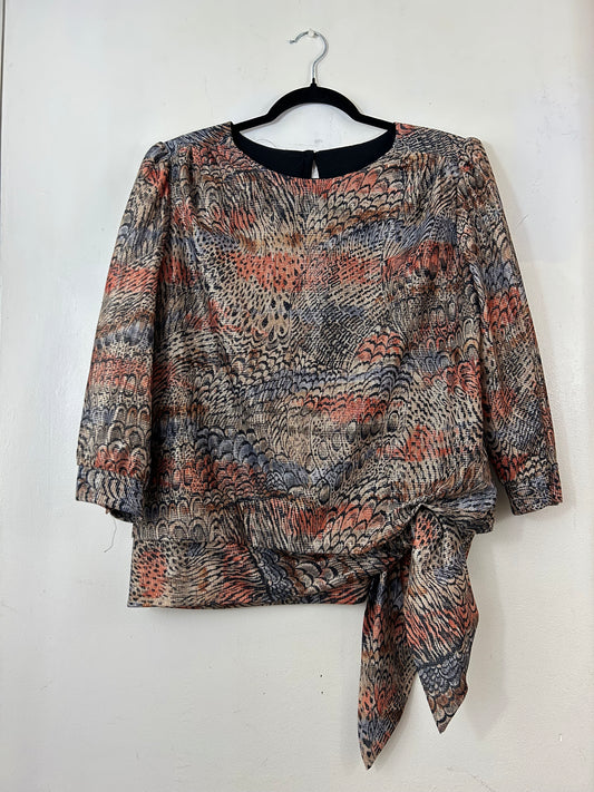 Three R's Metallic Blouse