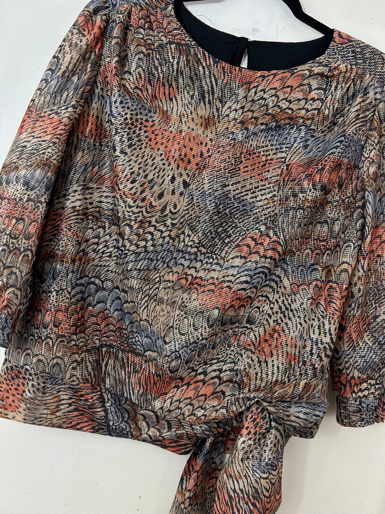 Three R's Metallic Blouse