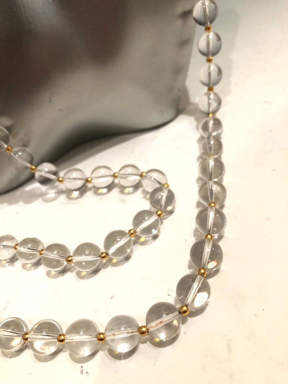 Joan Rivers Clear Bead Necklace