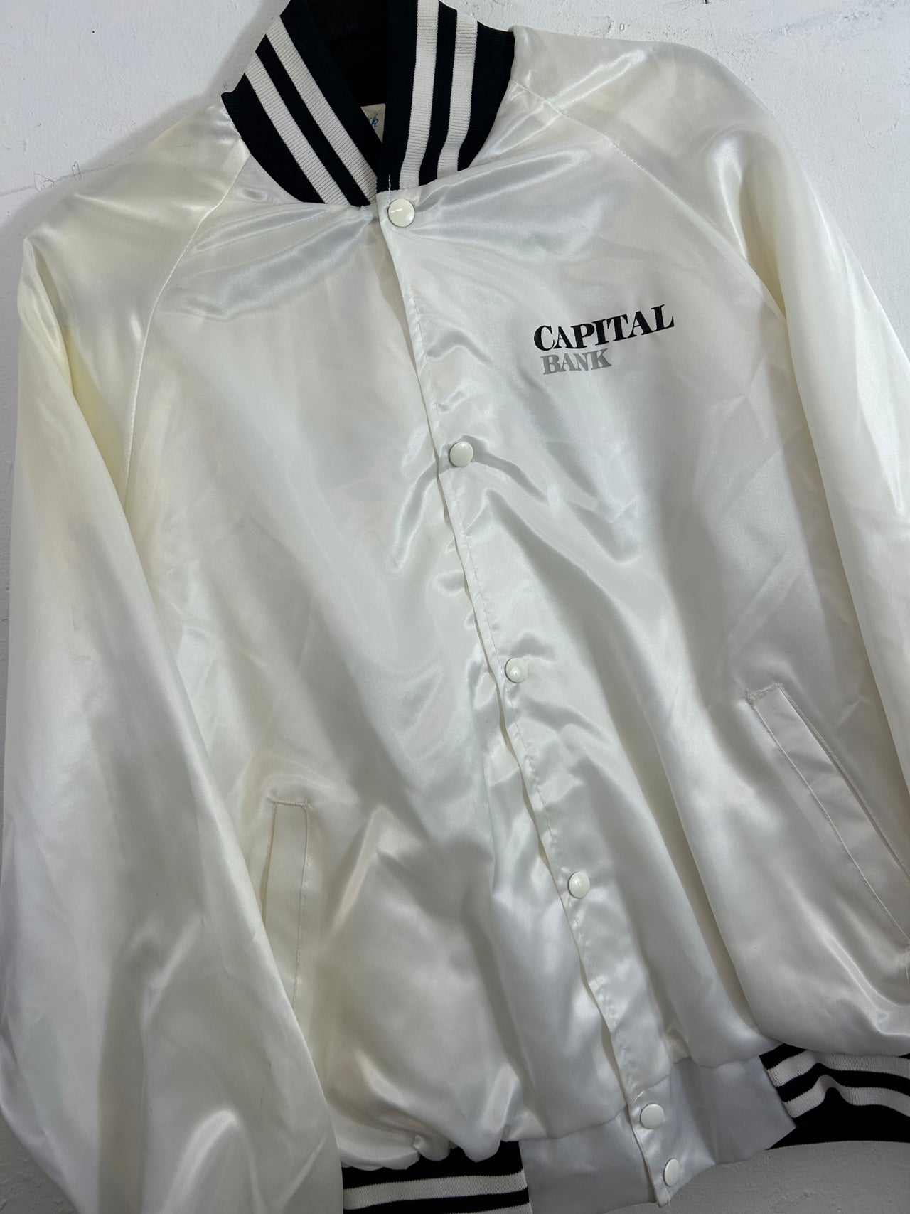 Capital Bank White Satin Jacket