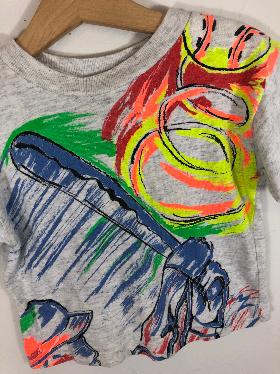 Kids' London Fog Neon Multicolored Baseball T-Shirt