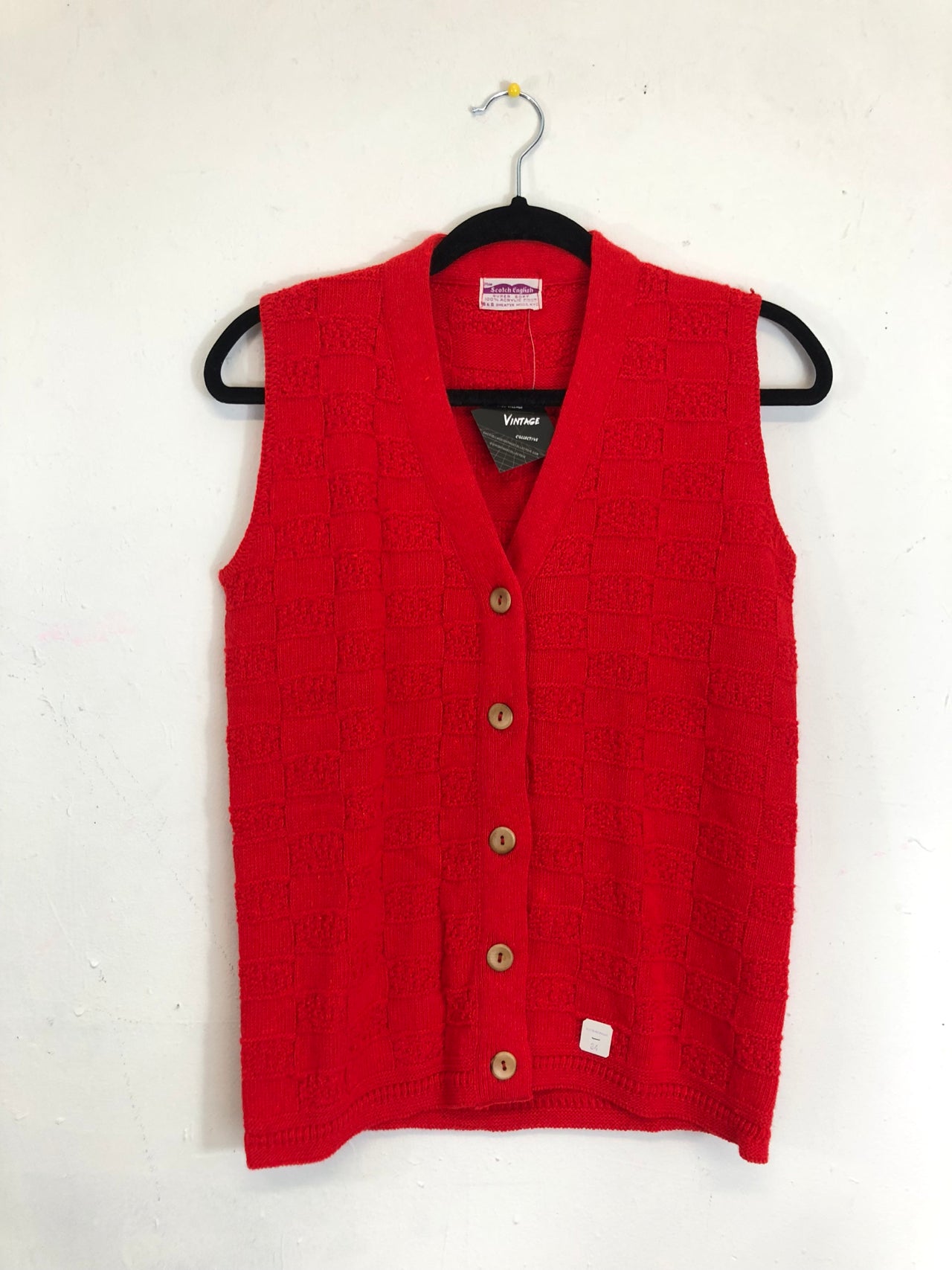 Scotch English Red Sweater Vest (Deadstock)