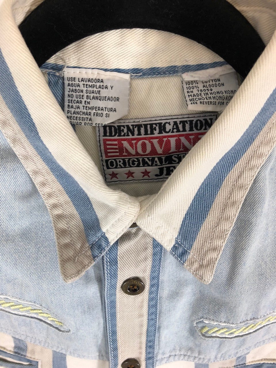 Identification Novin Original Style Jeans Shirt