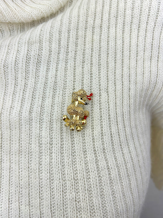 Poodle Brooch