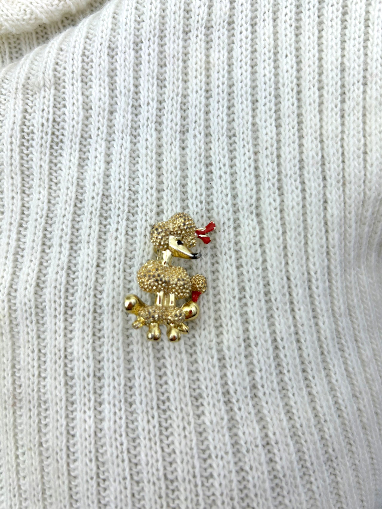 Poodle Brooch