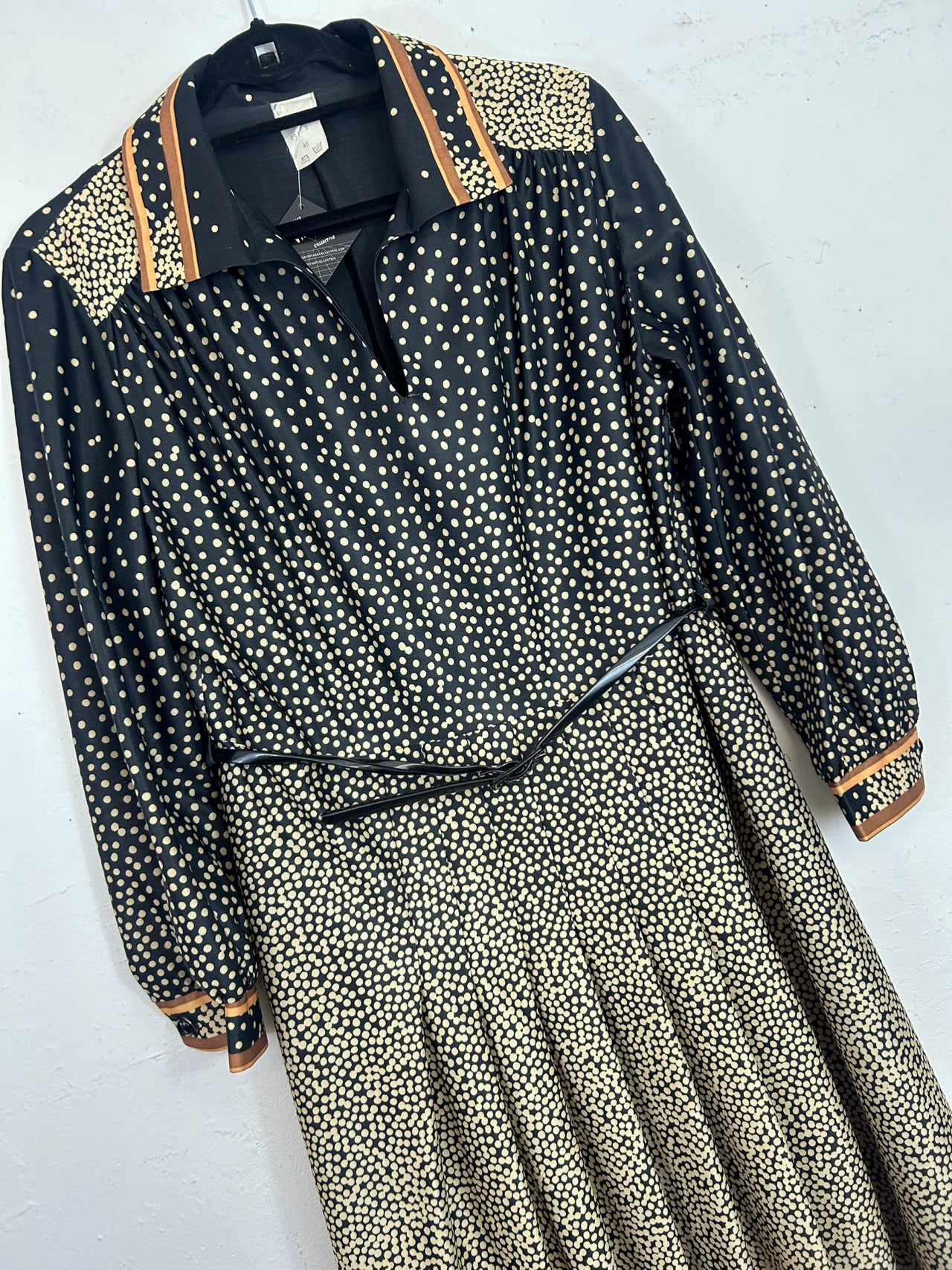 Euro Dotted Belted Dress