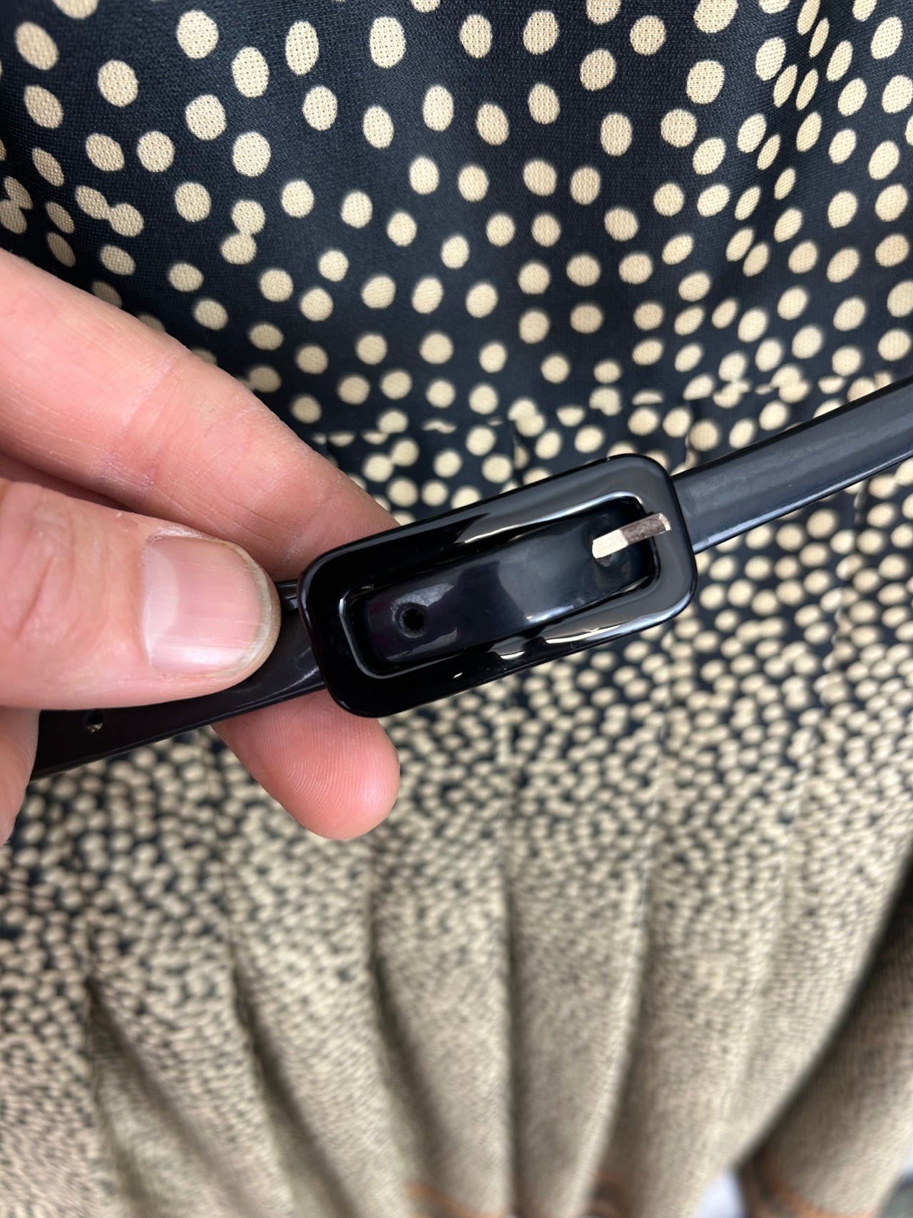 Euro Dotted Belted Dress