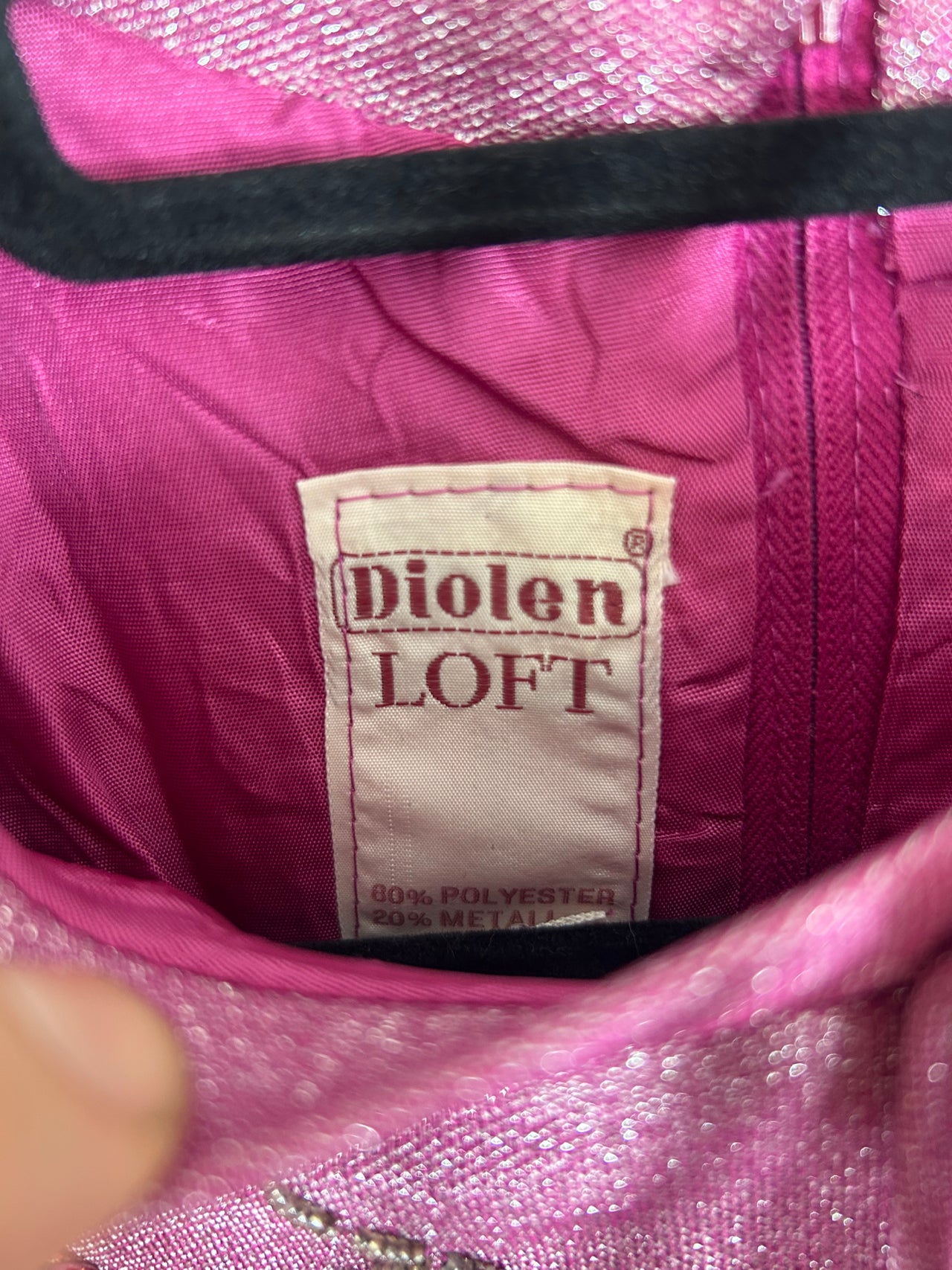 Diolen Loft 70s Pink Lurex Dress