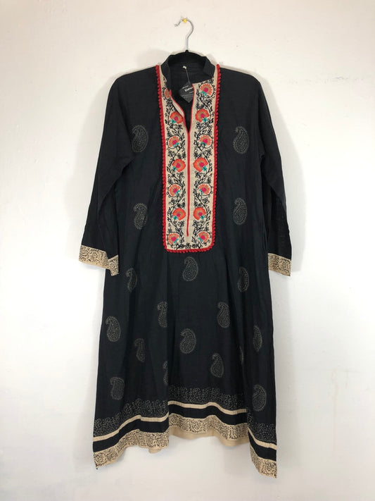 Paisley Embroidered Dress