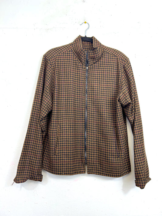 Wool Houndstooth Jacket