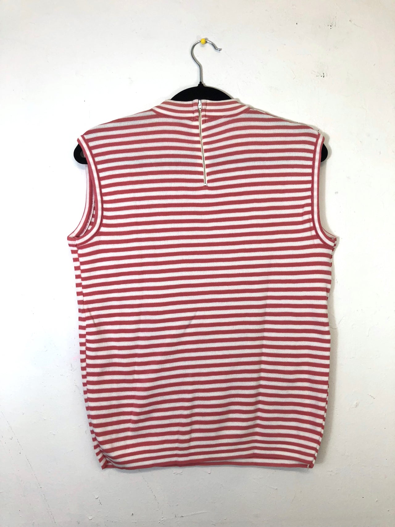 Striped Sleeveless Top - Pink & White (Deadstock)