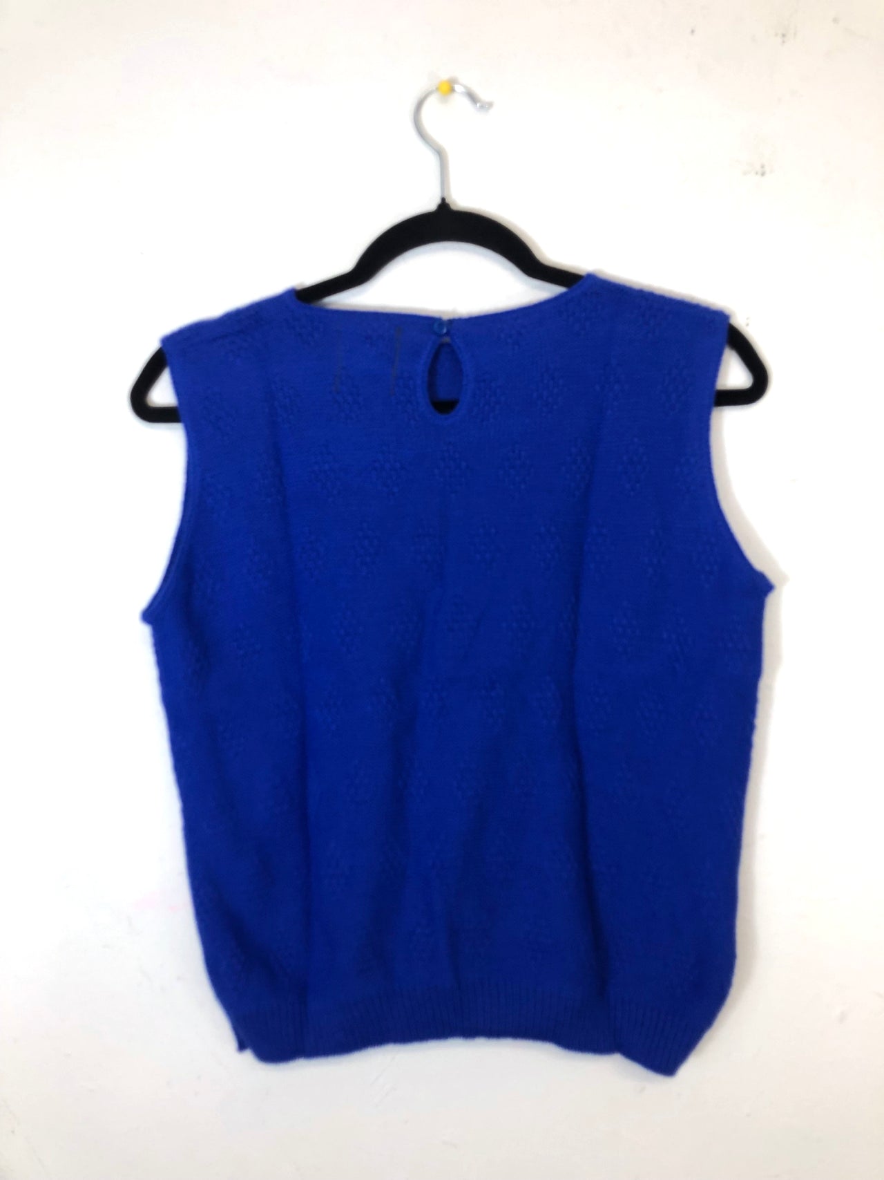 Helen Sue Blue Sleeveless Sweater (Deadstock)