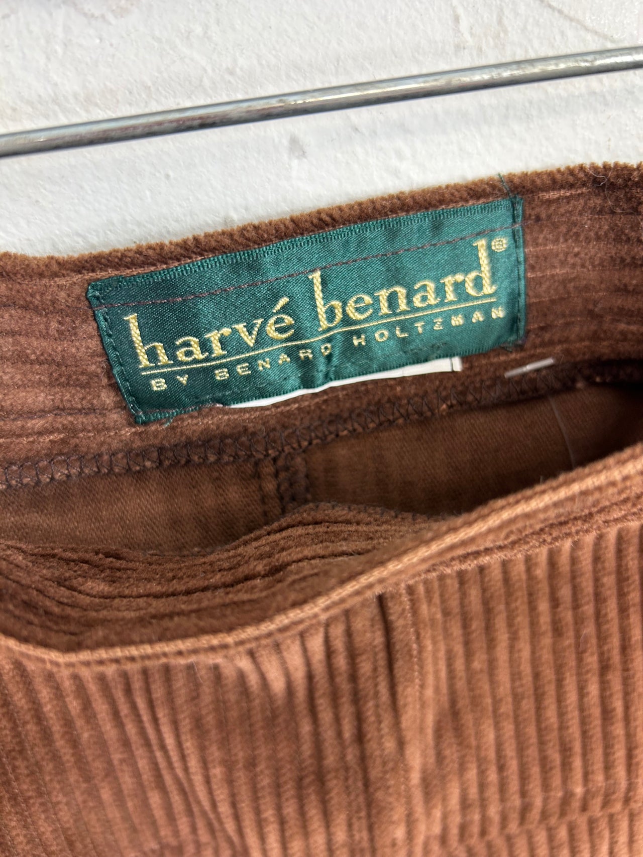 Harve Benard Brown Corduroy Skirt