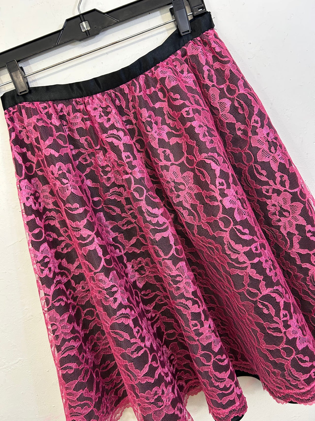 Hot Pink Lace Skirt