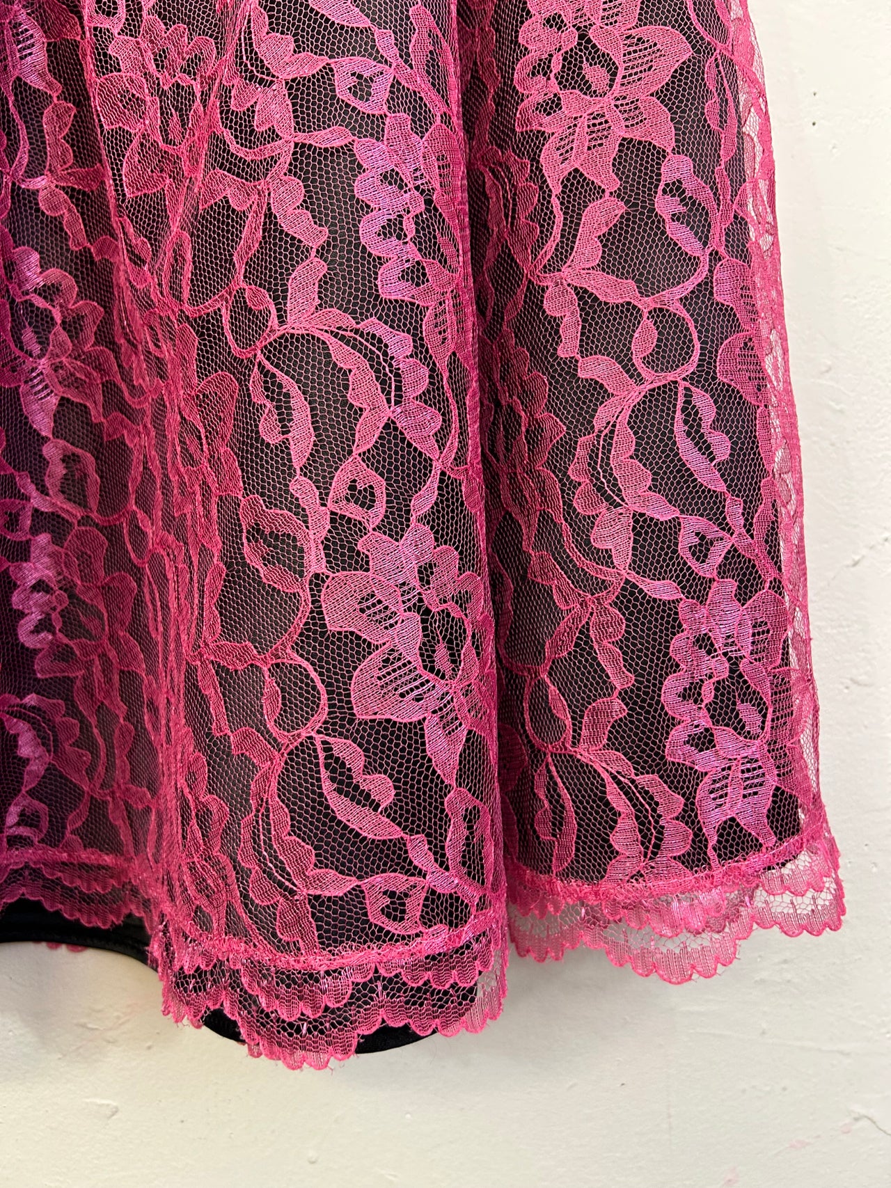 Hot Pink Lace Skirt