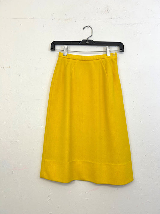 Yellow 70s Skirt