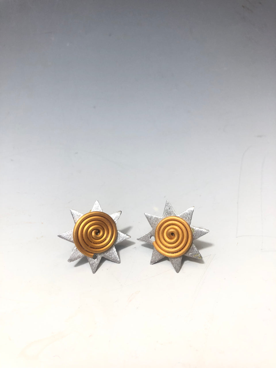 Star Spiral Stud Earrings