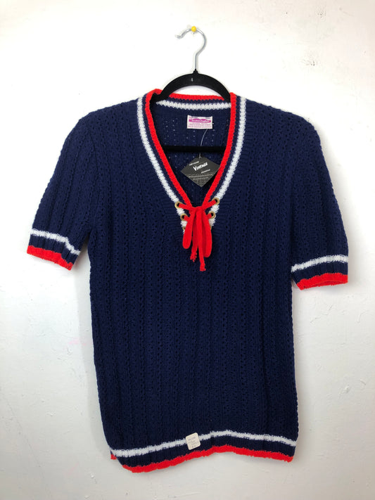 Scotch English Mod Lace Up Sweater