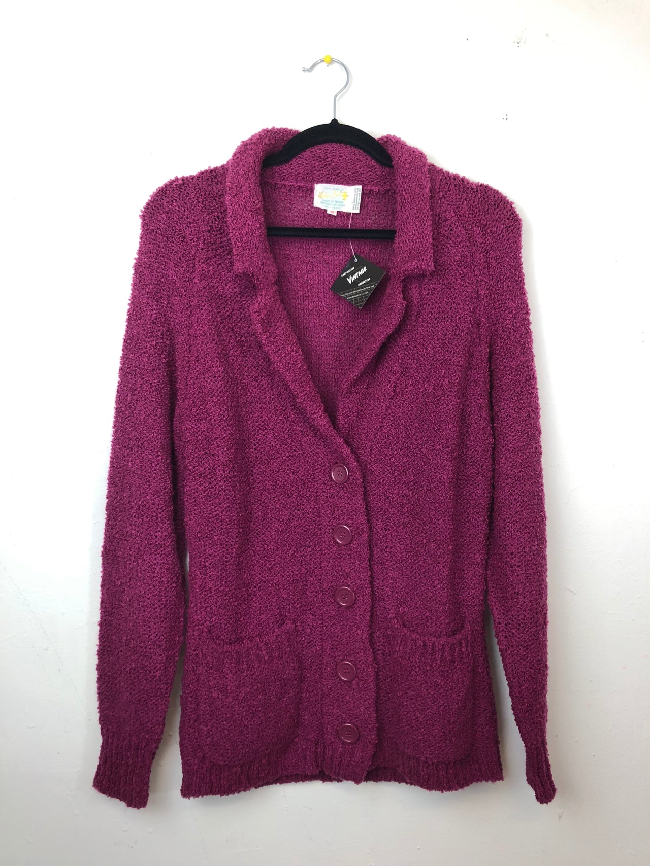 Helen Sue Cardigan Sweater Purple