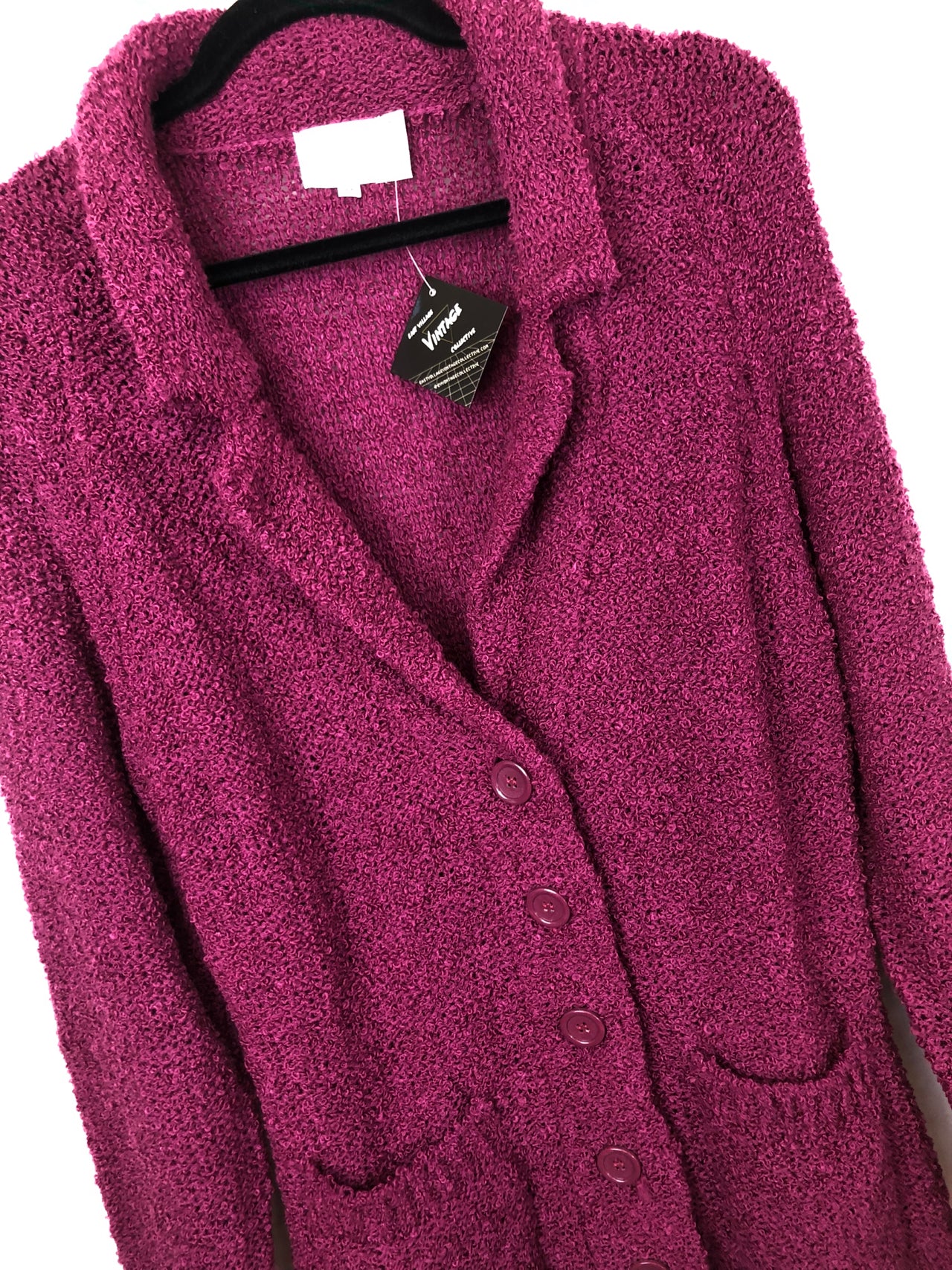 Helen Sue Cardigan Sweater Purple