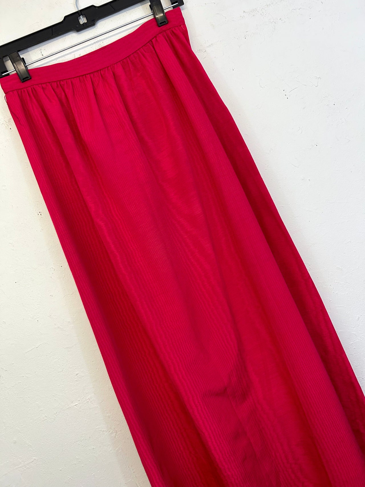 Pink 60s Belted Maxi Skirt