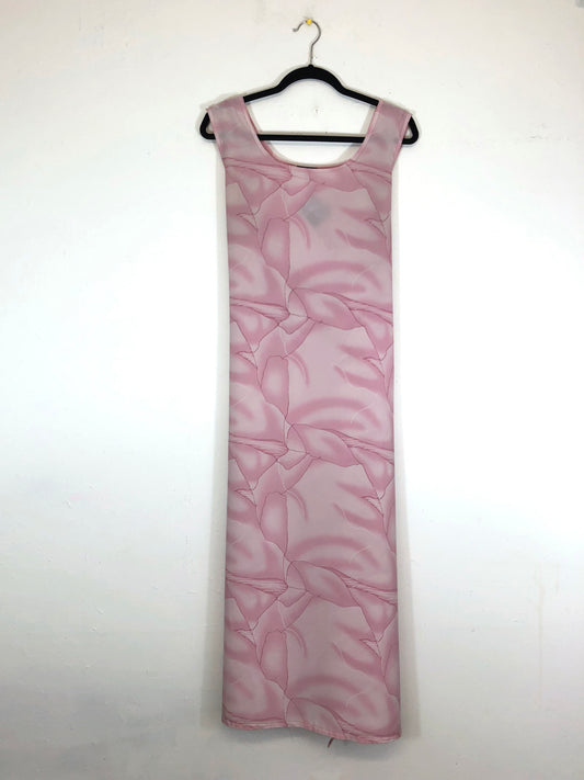Abstract Pink Flowers Dress