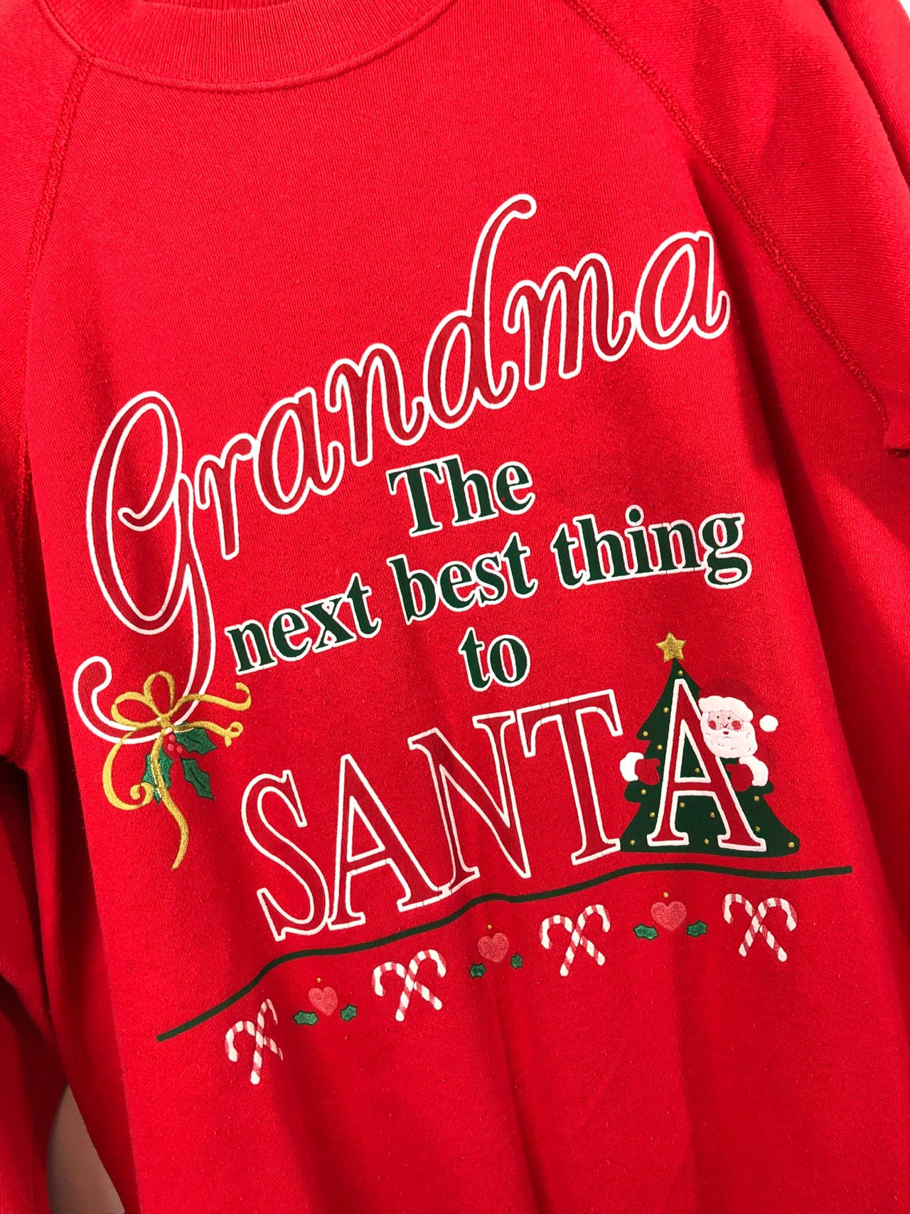 Grandma, The Next Best Thing to Santa Sweatshirt